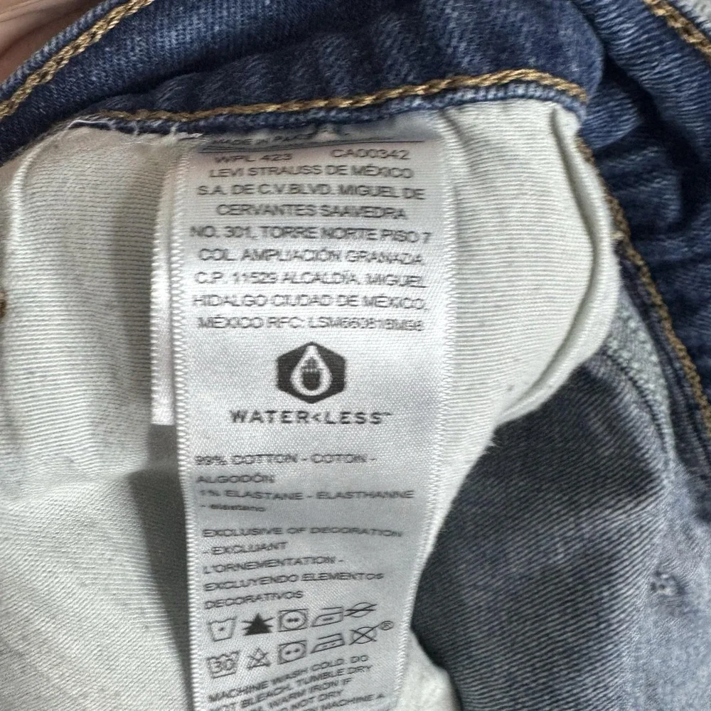 Denizen From Levis 231 Athletic Straight Jeans Mens 38x30 Blue Stretch Denim